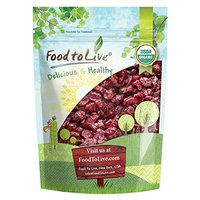 Food to Live Certified Organic Dried Cranberries (Non-GMO, Unsulfured, Bulk) (1 Pound)
