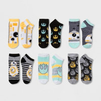 Women's 6pk Low Cut Star Wars BB-8 Casual Socks - 9-11