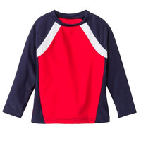 Circo Infant & Toddler Boys Red White & Blue Rash Guard Swim Shirt