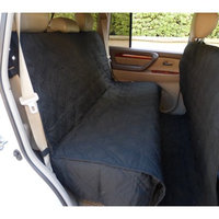 Formosa Covers Deluxe Quilted and Padded car seat cover with Non-Slip Fabric in Seat Area for Pets Black
