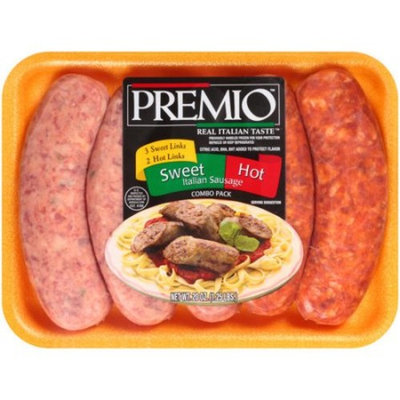 Premio Sweet/Hot Italian Sausage Combo Pack, 5 count, 20 oz