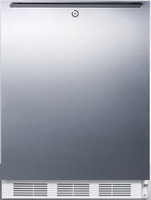 SUMMIT ADA compliant freestanding refrigerator with auto defrost, lock, stainless steel door, HH handle