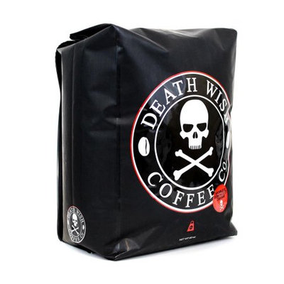 Death Wish Coffee, The World's Strongest Coffee, Fair Trade and Organic, GROUND COFFEE, 5lb Bag