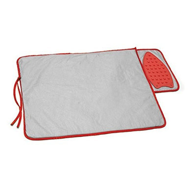Perfect Life Ideas Ironing Mat Pad with Built-in Silicone Heat Resistant Flat Iron Holder Rest