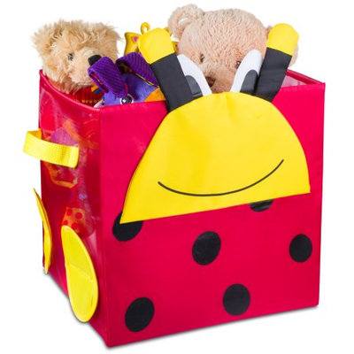 Handy Laundry Kids Foldable Cube Storage Bins - Ladybug