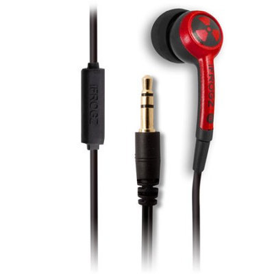iFrogz EarPollution Plugz Ear Buds with Mic - Red