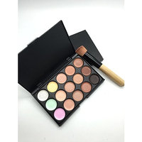 15 Color Concealer Camouflage Cosmetic Palette Set Makeup Salon with Free Brush