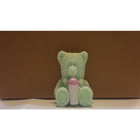 Decorative Handmade Soap Teddy Bear with Baby bottles set of 6 - Green