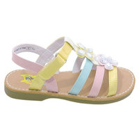 Rachel Shoes Girls Multi Color Strappy Gemstone Embellished Sandals 8 Toddler