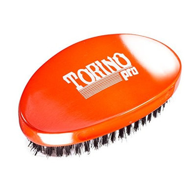 Torino Pro Wave Brush #700 By Brush King - Medium Hard Curve 360 Waves Palm Brush - Made with Reinforced Boar & Nylon Bristles -True Texture Medium Hard 360 Waves Brushes