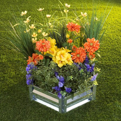 Trademark Global Llc Raised Garden Bed Plant Holder Kit With Adjustable Galvanized Iron For Growing Flowers, Vegetables, Herbs by Pure Garden 21