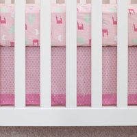 Child of Mine Princess Pink Heart Dust Ruffle
