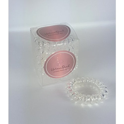 UnTraciBand Coil Hair Ties (5 Piece Set), CLEAR