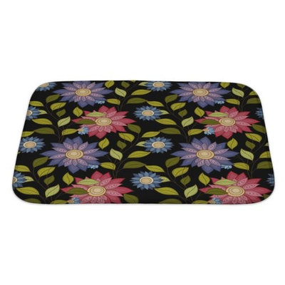 Gear New Flowers Decorative Flowers Bath Rug