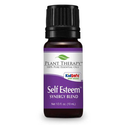 Self Esteem Synergy Essential Oil Blend. 10 ml. 100% Pure, Undiluted, Therapeutic Grade. (Blend of: Spruce, Rosewood, Blue Tansy & Frankincense )