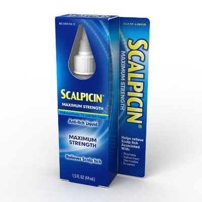 2 Pack - Scalpicin Max Strength Scalp Itch Treatment 1.5oz Each