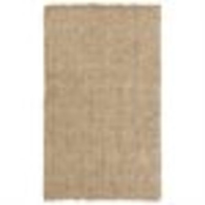 3.25' x 5.25' Deviant Diamonds Beige and Ivory Hand Woven Jute Area Throw Rug