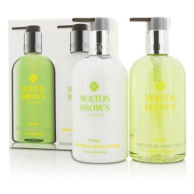 Molton Brown Puritas Hand Care Set: Fine Liquid Hand Wash 300Ml/10Oz + Soothing Hand Lotion 300Ml/10Oz 2Pcs