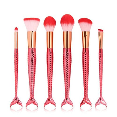 Vovomay 6PCS Make Up Foundation Eyebrow Eyeliner Blush Cosmetic Concealer Brushes