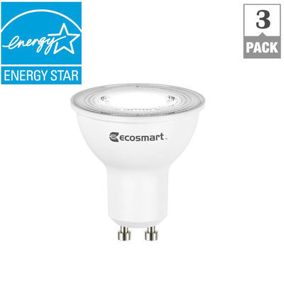 35W Equivalent Bright White MR16 GU10 Dimmable LED Light Bulb (3-Pack)