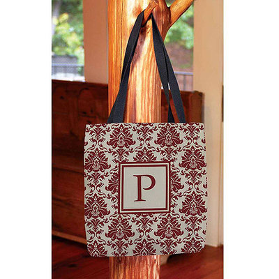 Thumbprintz - Damask Monogram Tote Bag