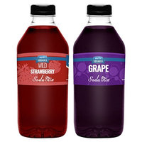 Ralph's 32oz (Quart) TWO Pack Sodamix Sparkling Drink Mix Flavors | Wild Strawberry | Grape