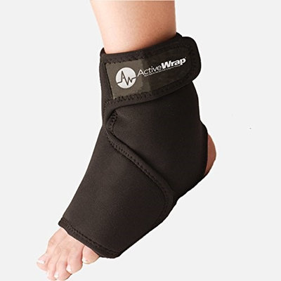 ActiveWrap Hot and Cold for Ankle Black Large/XLarge Shoe Size 10.5-18