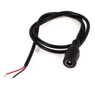 Unique Bargains DC 5.5x2.1mm Female Power Plug Pigtail Cable 20