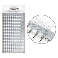 LASHVIEW Natural Long mink lashes cluster lashes Rapid Cluster Lashes Pro Granting 0.07mm C Curl 5D Volume Eyelash extensions 14mm eyelashes extension cluster 5d individual pack cluster lash extension