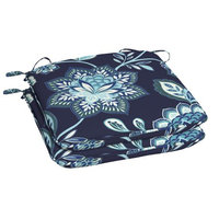Arden Companies Better Homes and Gardens Outdoor Patio Universal Seat Pad, Set of Two, Toile Jac Navy