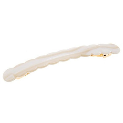 France Luxe Scalloped Long and Skinny Barrette - Alba