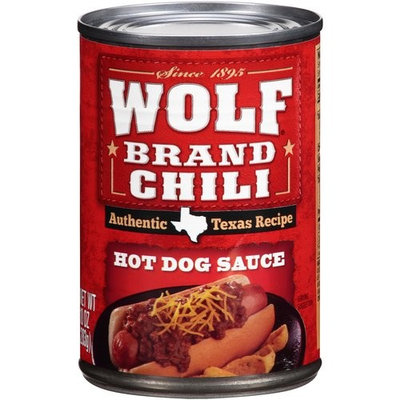 Wolf Brand Chili Hot Dog Sauce, 10 Ounce