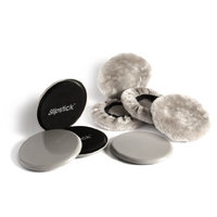Slipstick CB127 Floor Protecting Furniture Movers for Carpet and Hard Floor Surfaces (Set of 4) 12.7 CM Round Furniture Sliders with Glide Socks