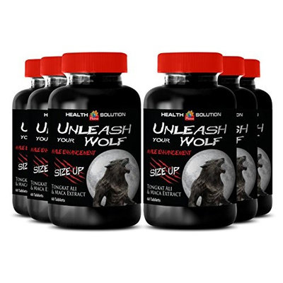 Panax ginseng powder - UNLEASH YOUR WOLF - SIZE UP - increase energy and stamina (6 Bottles)