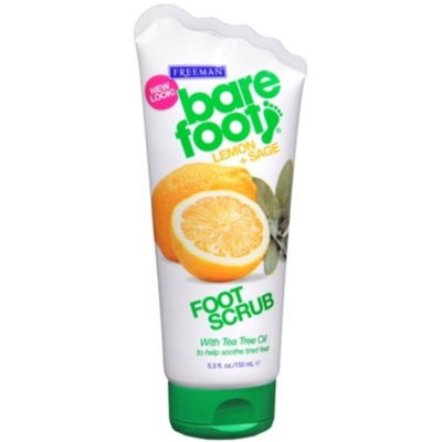 Freeman Bare Foot Revitalizing Foot Scrub, Lemon & Sage 5.3 oz (150 ml)