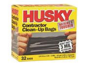Poly America Husky 42-Gallon Contractor Clean-Up Bags - 32 Count