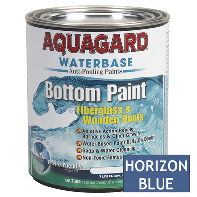 Aquaguard Aquagard 38703M AQUAGARD WATERBASED BOTTOM PAINT QUART HORIZON BLUE