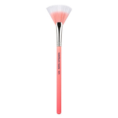 Bdellium Tools Pink Bambu 925P Duet Fiber Fan Brush