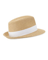 Eric Javits Women's Fashion Designer Headwear Squishee Classic in Peanut/White
