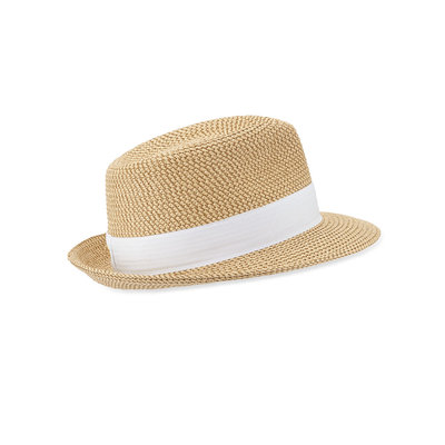 Eric Javits Women's Fashion Designer Headwear Squishee Classic in Peanut/White