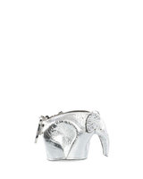 Loewe Elephant Bag Charm/Coin Purse, Gray Metallic