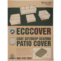 Mr. Bar-b-q Backyard Basics Chat Set/Deep Seating Patio Cover - Supports Chat Set/Deep Seating - PVC-free, Weather Resistant, Dirt Resistant, Dust Resistant, Pollen Resistant, Sap Resistant, Rain Resistant, Tie-down Strap, Temperature Resistant, Drawstring - Fabric