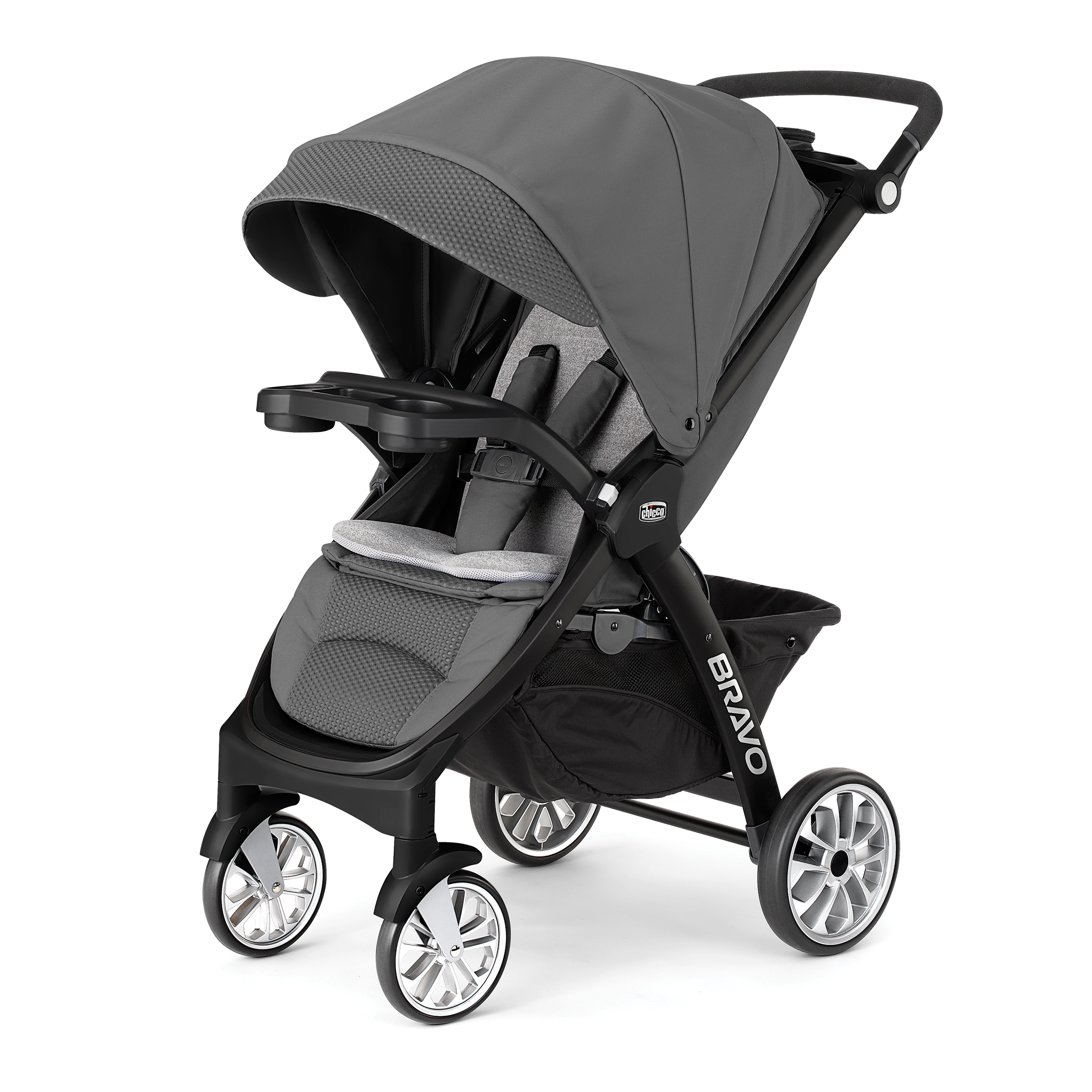 Chicco Bravo Le Quick-Fold Stroller - Coal