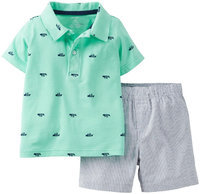Carter's® Baby Boys' 2-Piece Jersey Top & Cotton Shorts Set