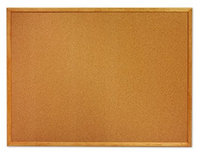 Quartet® Cork Board w/ Wood Frame, 36
