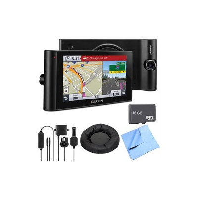 Garmin Bundle dezl Cam LMTHD 6 GPS Truck Navigator w/ Dash Cam Deluxe Backup Camera Bundle - GPS Navigator