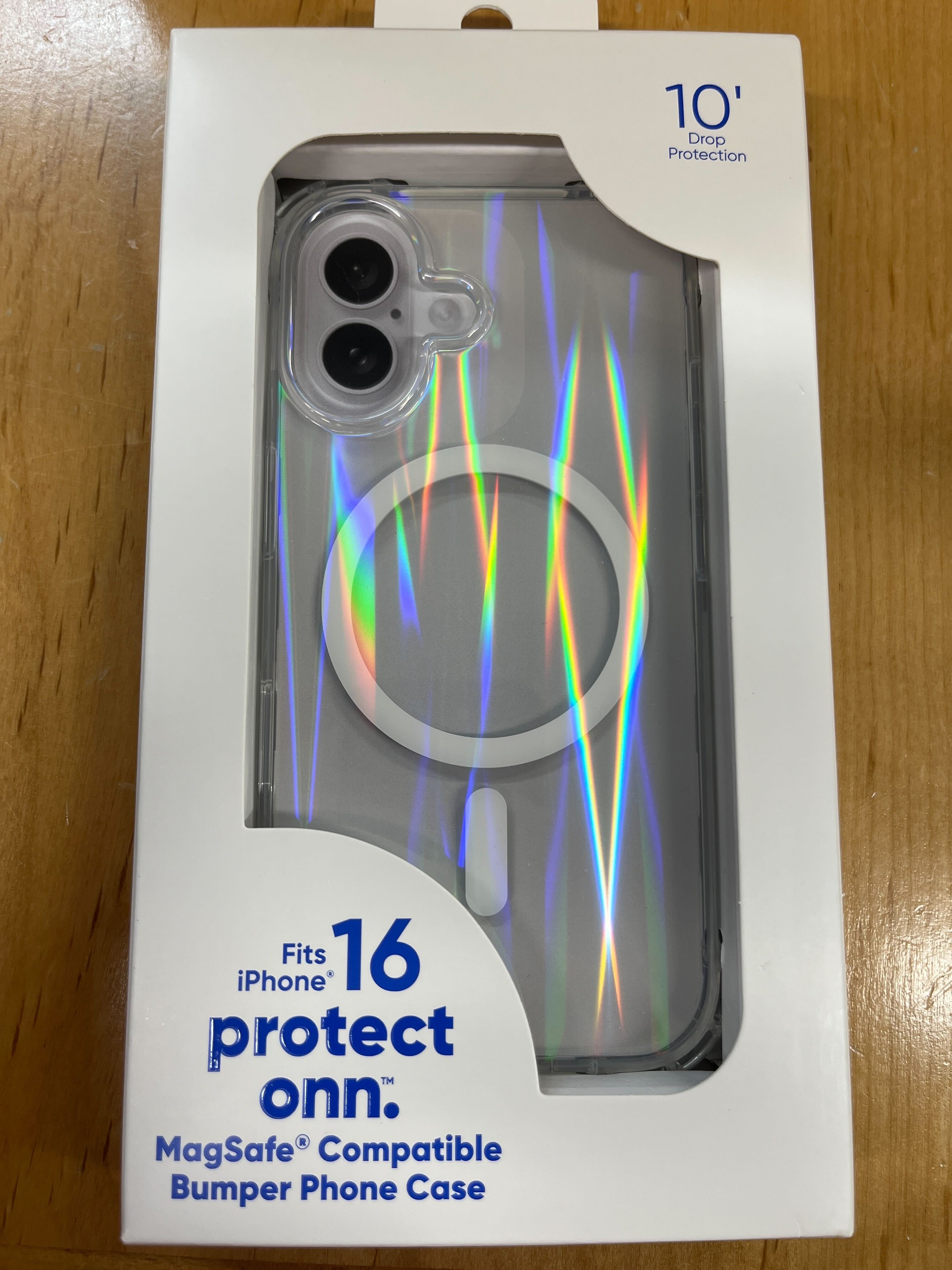 ONN iPhone 16 Iridescent Silicone Phone case with Magsafe ONN iPhone 16 Iridescent Silicone Phone case with Magsafe