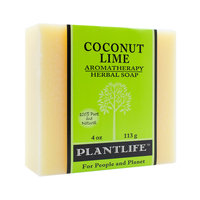 Plantlife Coconut Lime 100% Pure & Natural Aromatherapy Herbal Soap- 4 oz (113g)