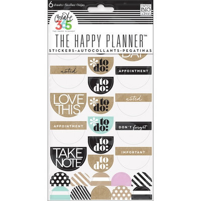 Create 365 Stickers 6 Sheets/Pkg-Love This Neutral