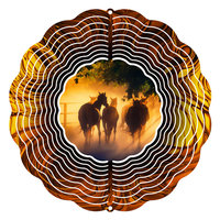 Next Innovations 101408001-HORSEFARM 10 in. Horse Farm Wind Spinner Yard Art
